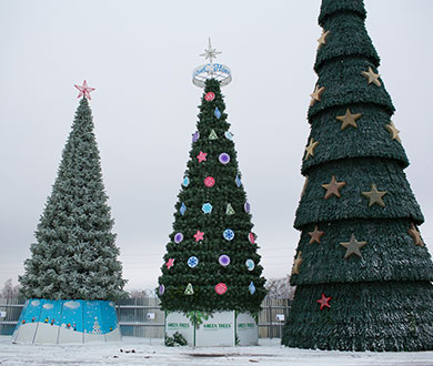 Каркасные ёлки в Хабаровске